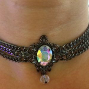 Pewter Choker Necklace